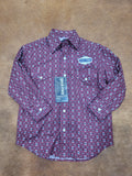 Panhandle BURGUNDY boy`s long sleeve shirt