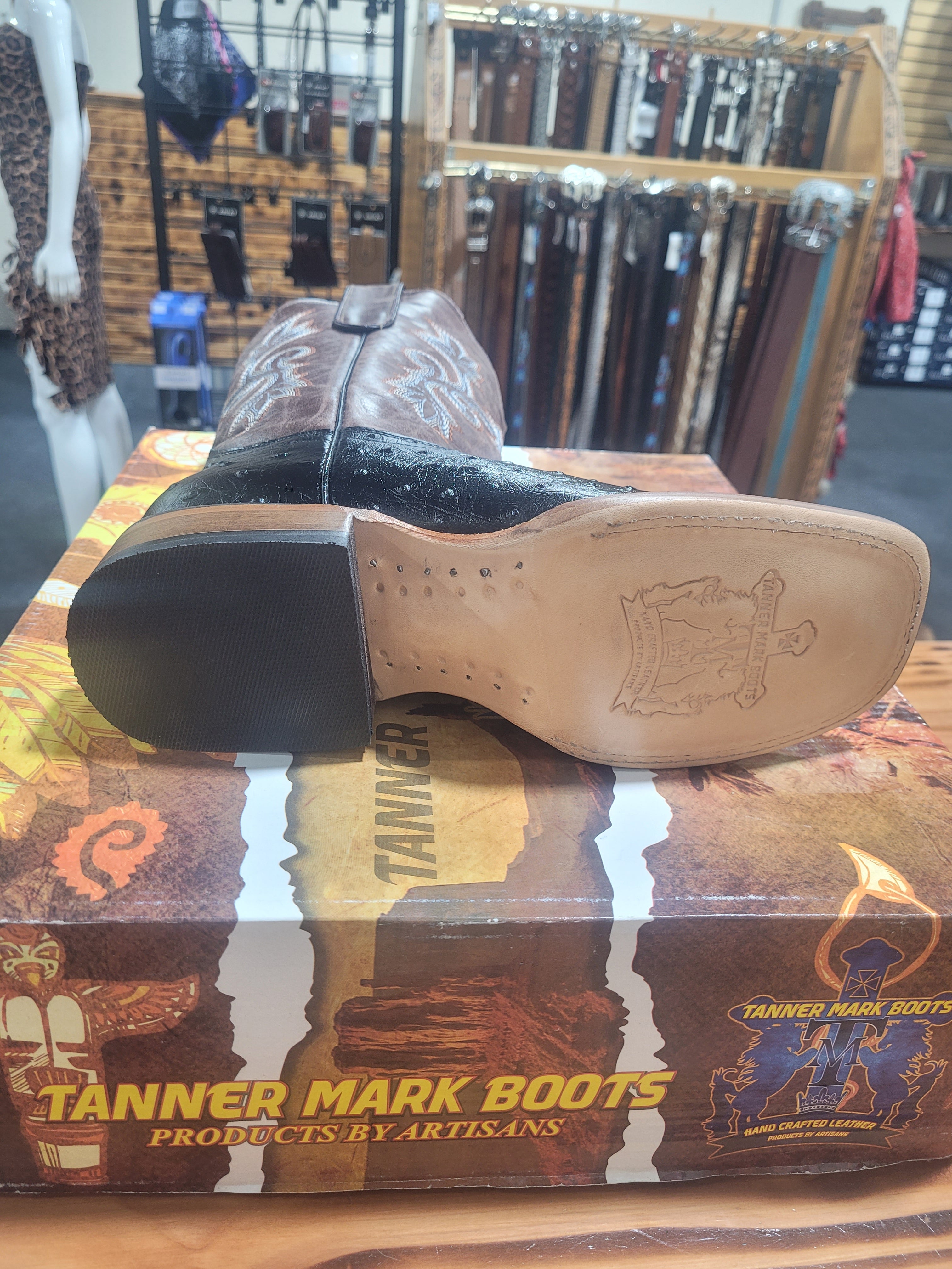 DUKE Youth Ostrich Print Boots