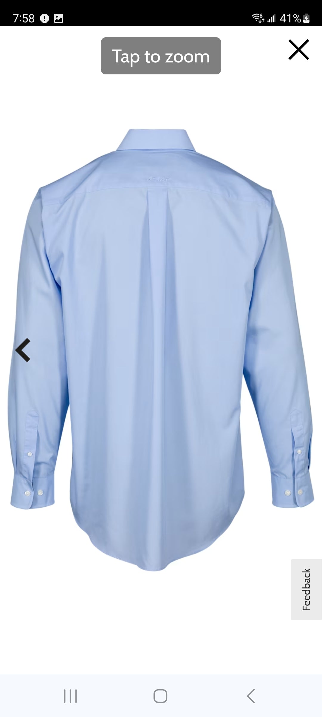 Light Blue L-S Ariat A0329