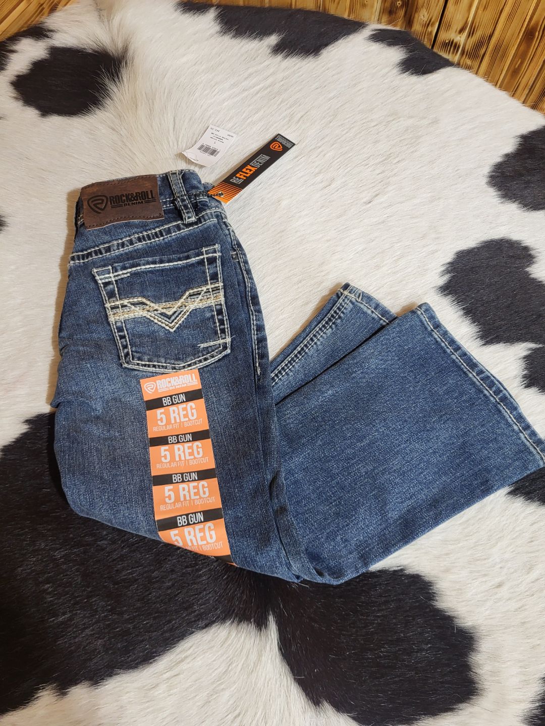 BB6122 Regular Fit/ Bootcut Boys Jeans