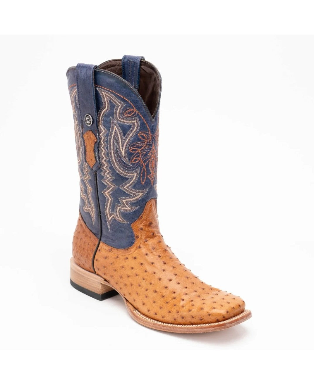 OSTRICH EXOTIC BRANDY WIDE TM8131