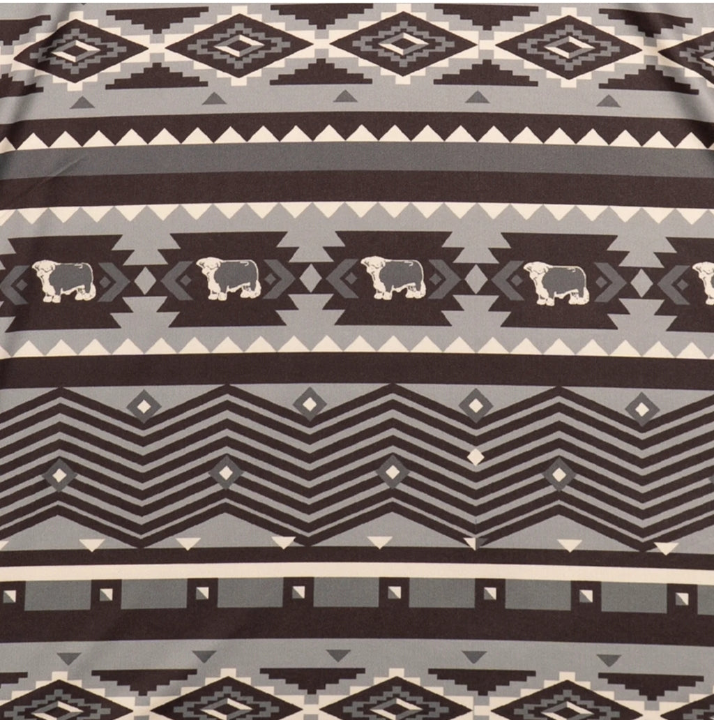 Lazy J Aztec Print Polo