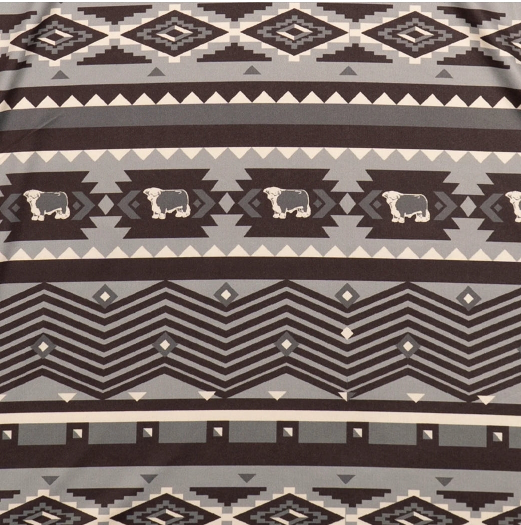 Lazy J Aztec Print Polo