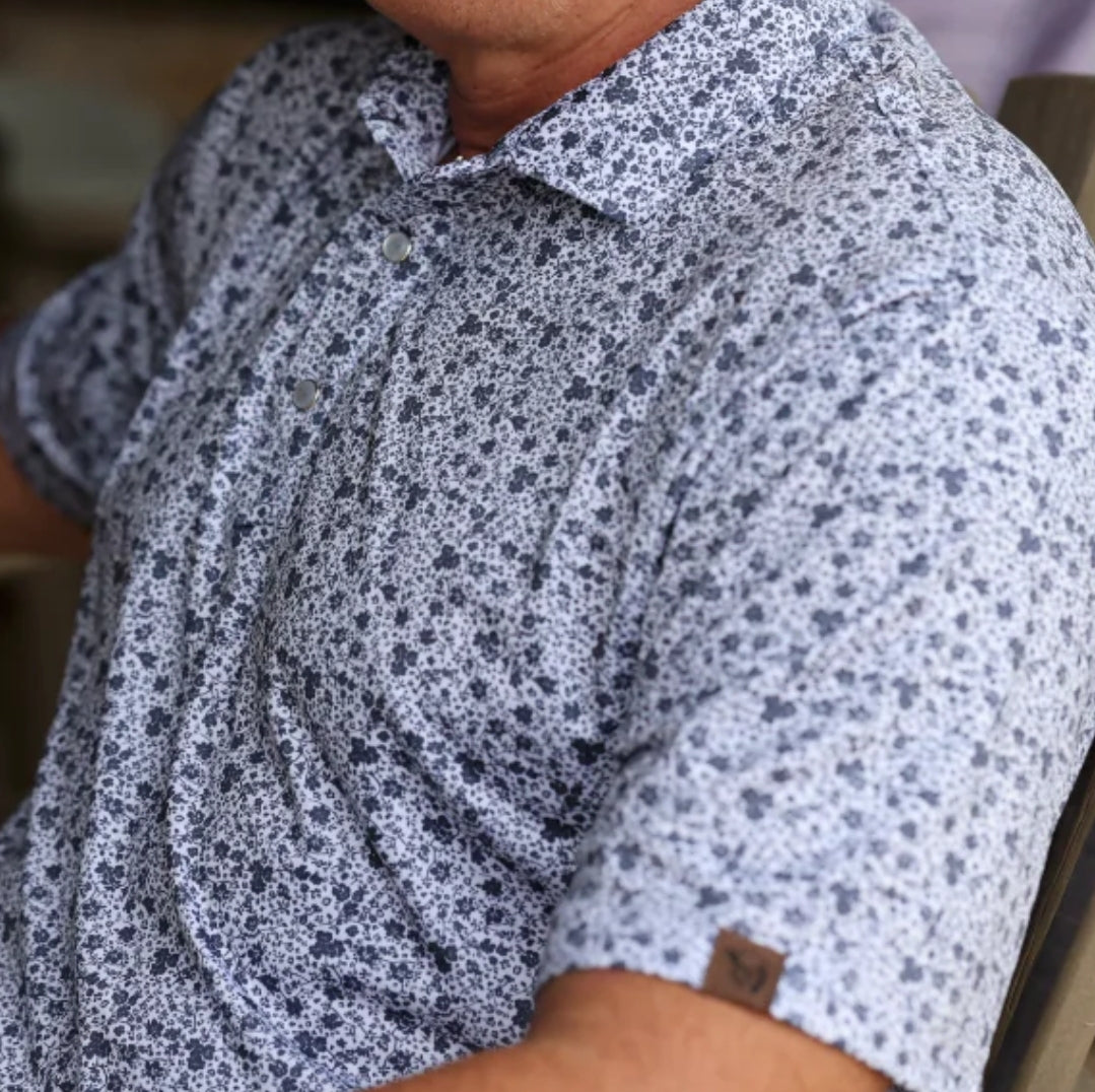 LAZYJ  Floral Print Polo