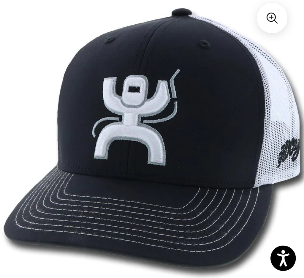 HOOEY BLACK /WHITE HAT