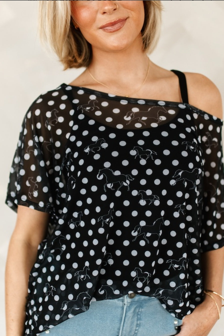POLKA DOTS TOP