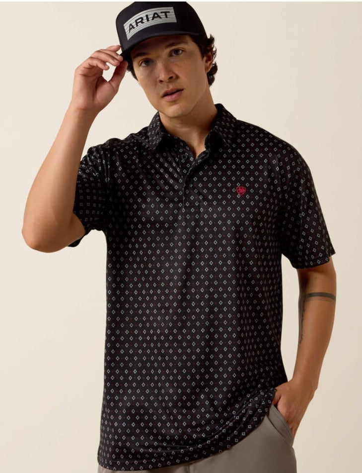 BLACK MULTI GEO PRINT
