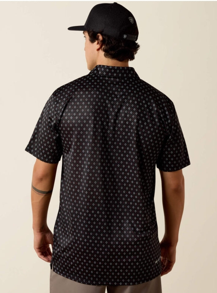 BLACK MULTI GEO PRINT
