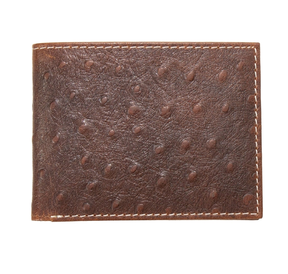 Ostric Brown Bifold Men's Walllet N0602
