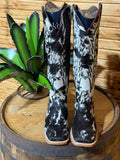 Carmina Cowhide Tall black/white Square Toe