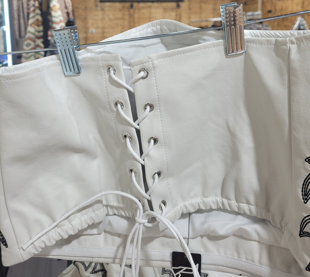 corset white lucky