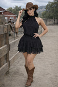 Leyvas Black Dress