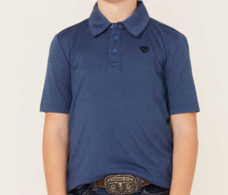 R&R MICRO BLUE Kids polo