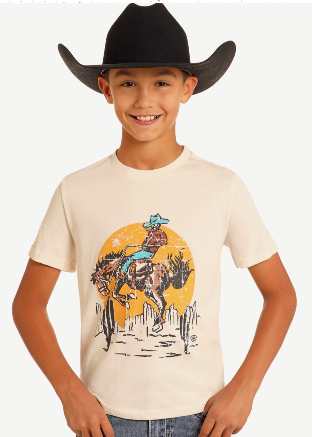R&R NATURAL Cowboy Graphic T-Shirt