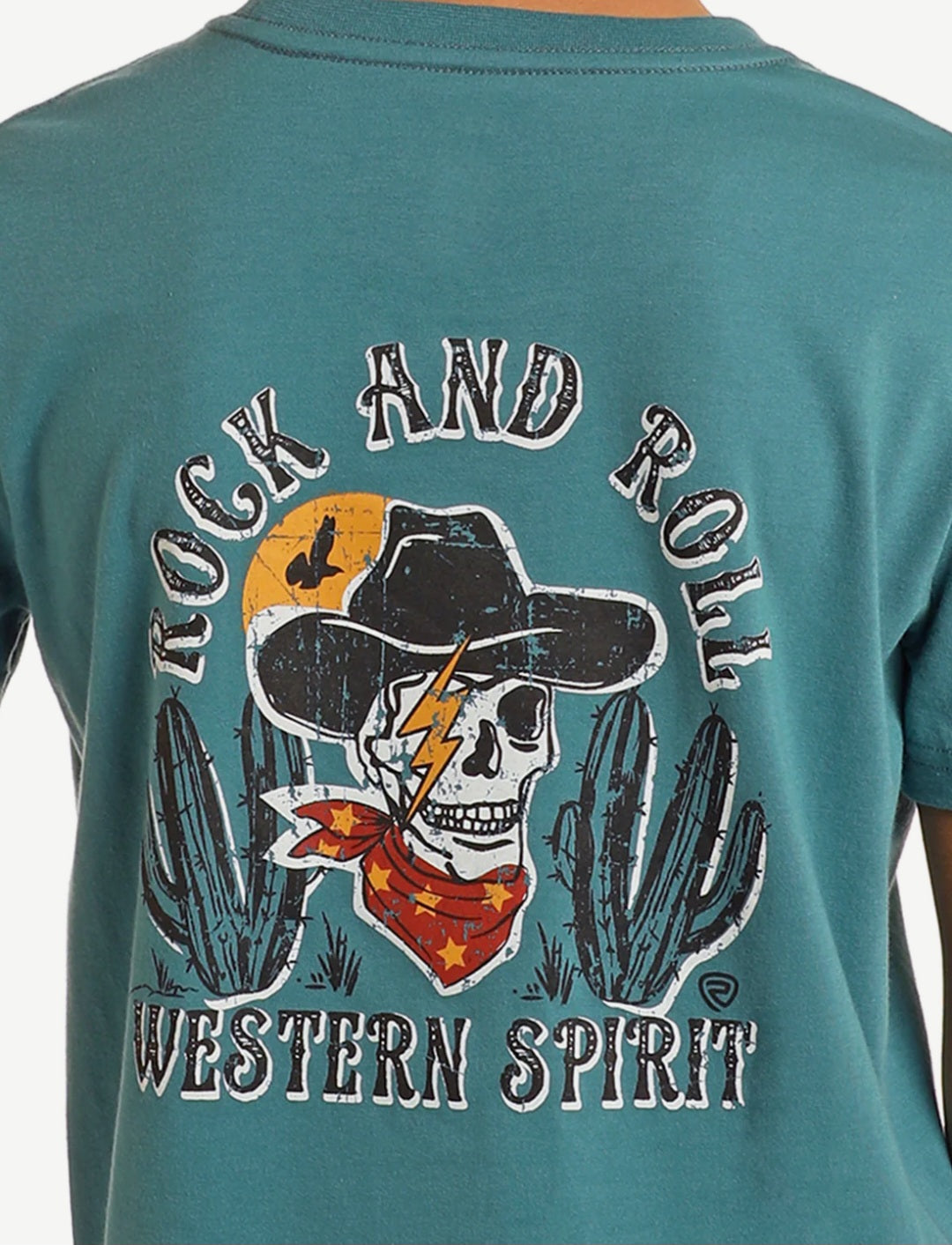 R&R Teal Boys' Skeleton Graphic T-Shirt