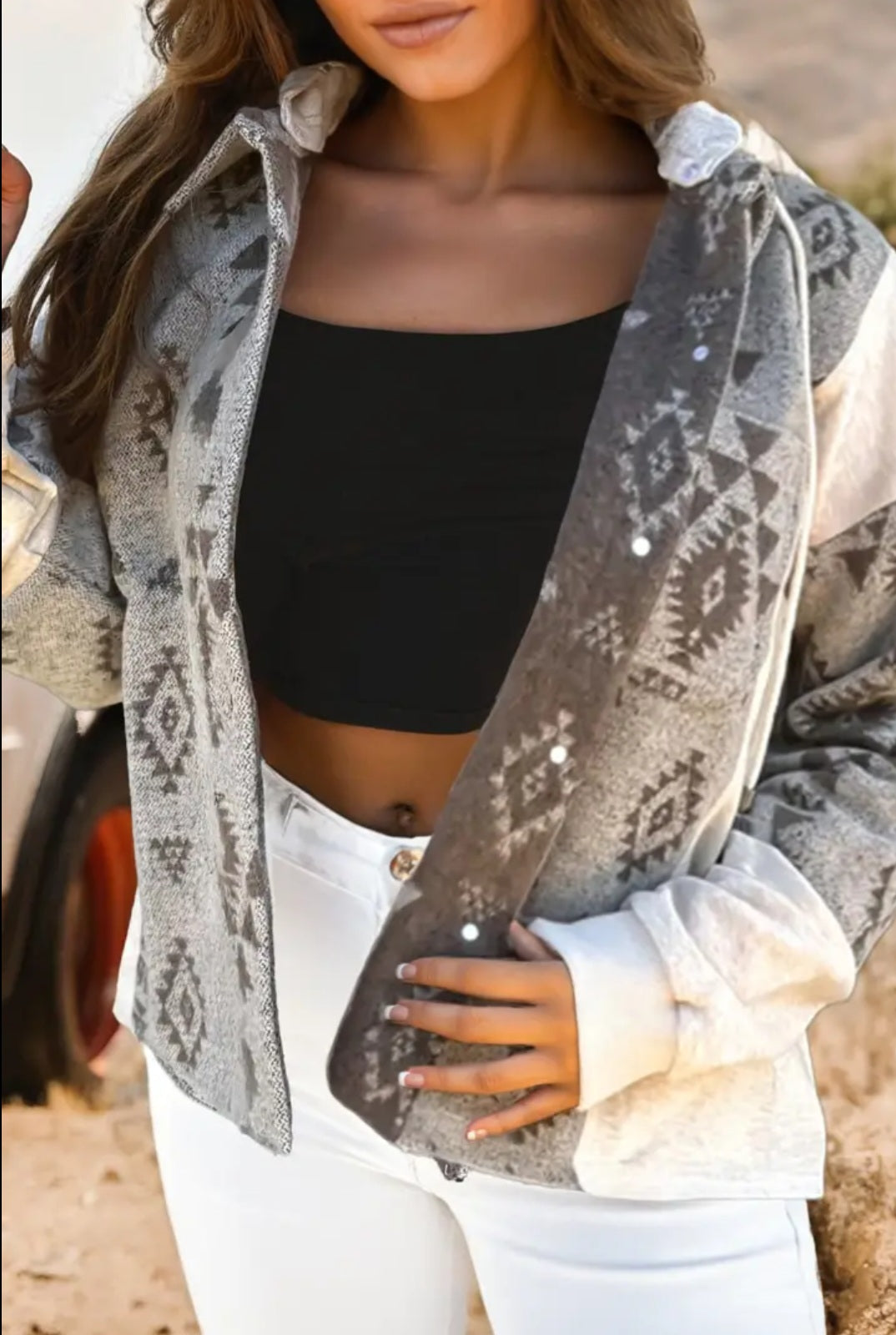 WESTERN HOODED SHACKET