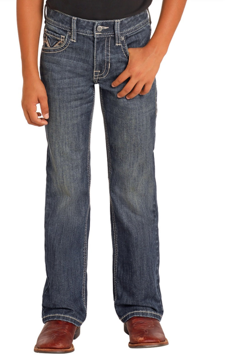 BB6139 Regular Fit/ Bootcut Boys Jeans