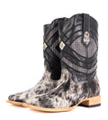 AZTEC COWHIDE WHITE/BLACK