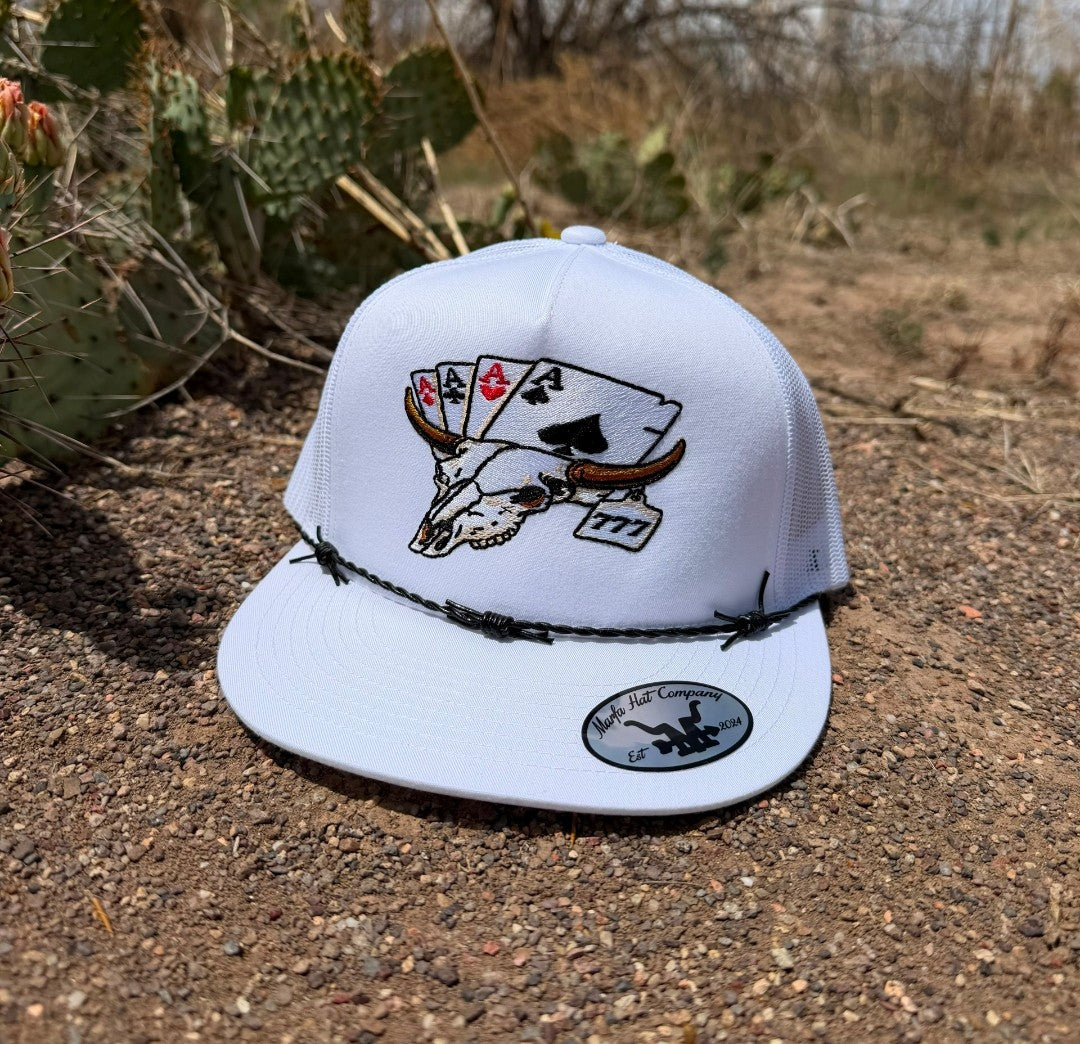 4 Acs Skull White